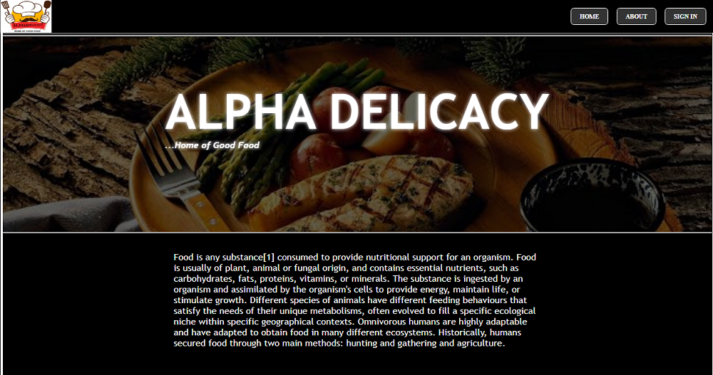 Alphadelicacy